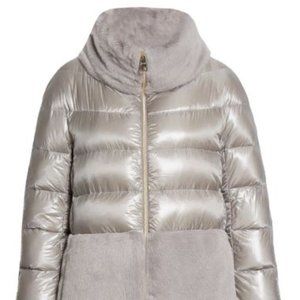 Herno Ultralight Down Puffer Jacket with Faux Fur Trim Size 46 #35